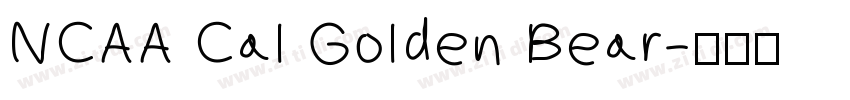 NCAA Cal Golden Bear字体转换